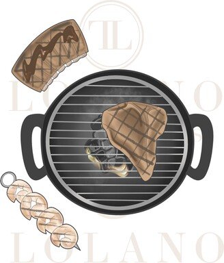 Father's Day Build A Bbq Grill Cookie Cutter Set