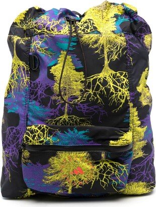 Graphic-Print Recycled-Polyester Backpack
