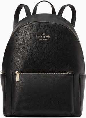 Leila Pebbled Leather Large Dome Backpack-AA