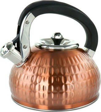 MegaChef 3L Stovetop Whistling Kettle - Copper