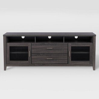 Hollywood Cabinet with Drawers TV Stand for TVs up to 80 Dark Gray