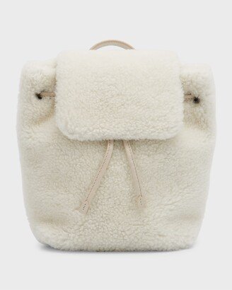 Mini Faux-Fur Backpack