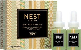 Birchwood Pine Refill Duo for Pura Smart Home Fragrance Diffuser, 2 x .33 oz