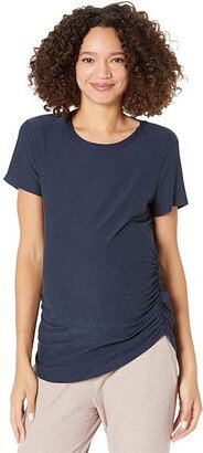 Lightweight Spacedye Maternity On The Down Low Tee (Nocturnal Navy) Women's Clothing