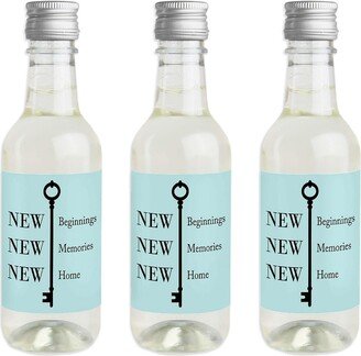 Big Dot Of Happiness Home Sweet Home - Mini Wine Bottle Label Stickers Housewarming Favor Gift 16 Ct