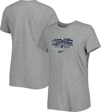 Women's Gray Tottenham Hotspur Varsity Space-Dye T-shirt