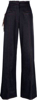 High-Waisted Wide-Leg Jeans-BC