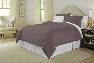 Solid 400 Thread Count Cotton Sateen Duvet Cover Sets, Full/Queen