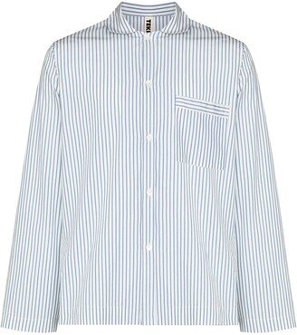 Striped Poplin Pajama Shirt