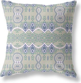 Amrita Sen Designs Amrita Sen Sephalina Paisley Leaves Indoor Outdoor Pillow-AA