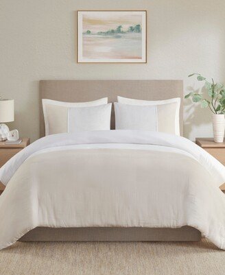 Miro 3 Piece Gauze Oversized Duvet Cover Set, King/California King