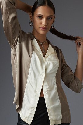 Silky Bowling Shirt Top