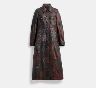 Long Upcrafted Leather Trench Coat