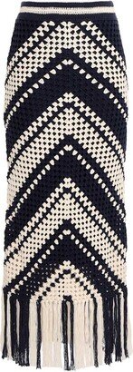 Chintz Crochet Fringed Skirt-AA