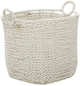 Cotton Bohemian Storage Basket, 18 x 22