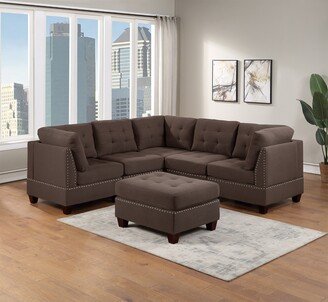 TONWIN 6pc Set Living Room Furniture Corner Sectional