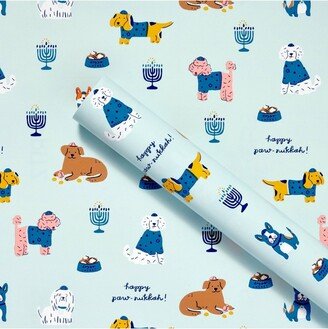 50 sq ft 'Happy Pawnukkah' Hanukkah Gift Wrap - Spritz™