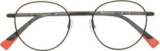 Etnia Barcelona Round-Frame Contrast Glasses