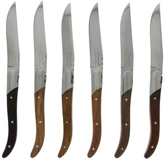 Set Of 6 Laguiole Steak Knives-AA