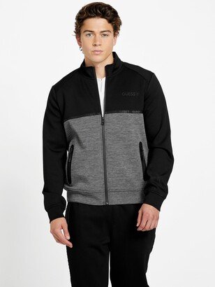 Guess Factory Allen Color-Block Zip-Up Sweater