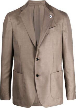 Patch Pocket Single-Breasted Blazer