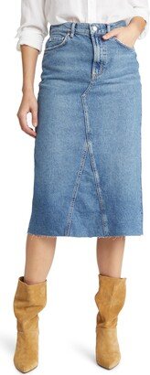 The Highland Nonstretch Denim Midi Skirt