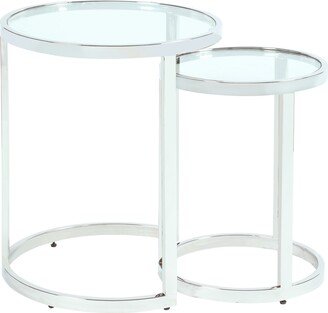 Somette 2-In-1 Nesting Lamp Table Set