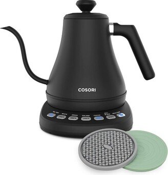 Original 0.7L Gooseneck Electric Kettle with Bonus Coasters - Black