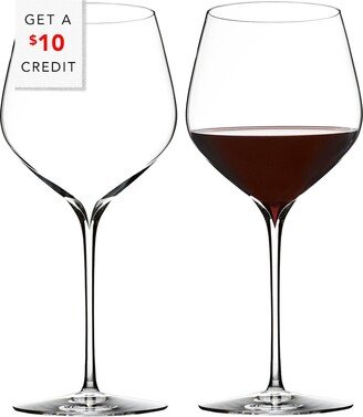 Elegance Set Of 2 Cabernet Sauvignon Glasses With $10 Credit-AA