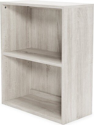 Dorrinson Whitewashed Woodgrain Bookcase