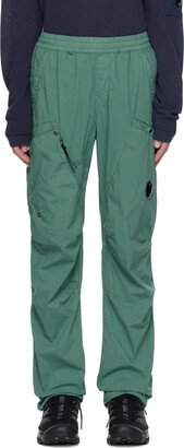 Green Garment-Dyed Cargo Pants