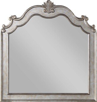 ACME Esteban Mirror in Antique Champagne - Silver