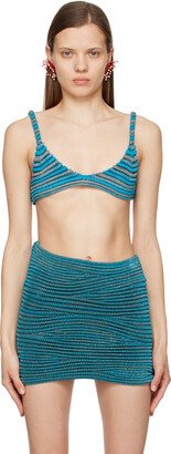 SSENSE Exclusive Blue Bodycurl Bra