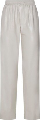 Elasticated-Waist Straight-Leg Trousers-AC