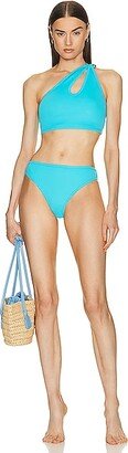 Stretch Nylon Bikini Set in Teal