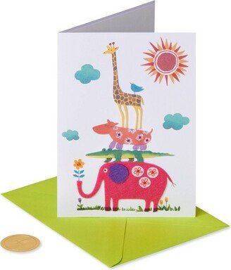 Baby Card Jungle Baby Print - PAPYRUS