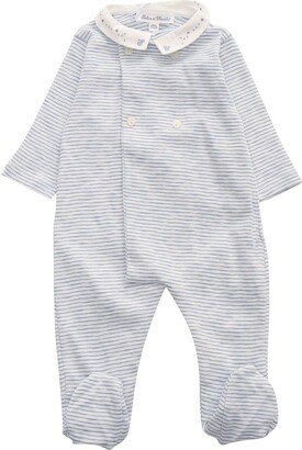 Striped Knitted Onesie Pajamas