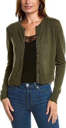 Cropped Buttoned Cashmere Cardigan-AA