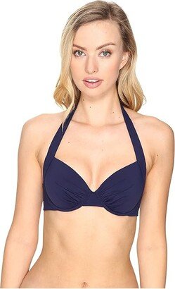 Pearl Underwire Halter Bikini Top (Mare Navy) Women's Bra