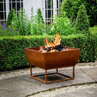 Ivyline Outdoor Windermere Rust Iron Firebowl Orange