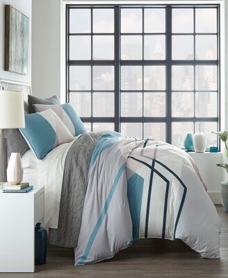 Closeout! Thornton Reversible 3 Piece Duvet Cover Set, King