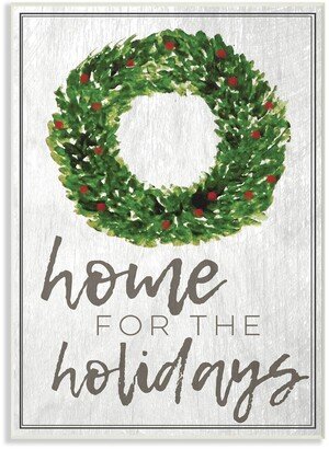 Home For the Holidays Wreath Christmas Wall Plaque Art, 10