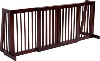 Folding Adjustable 3 Panel Wood Pet Dog Slide Gate Safety Fence