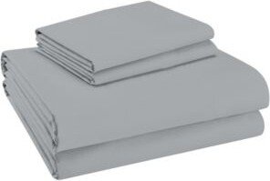 Purity Home 300 Thread Count Organic Cotton Brushed Percale Solid Sheet Set Pillowcases