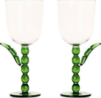 Palmier wine glasses (set of two)