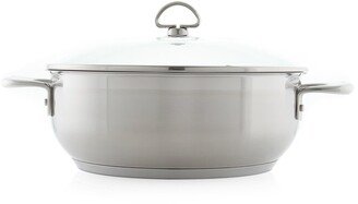 21/0 Stainless Steel 5 Qt Chef's Pan With Lid-AA