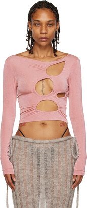 TYRELL SSENSE Exclusive Pink Long Sleeve T-Shirt