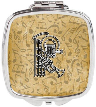 CJ2004-RSCM Letter R Musical Instrument Alphabet Compact Mirror