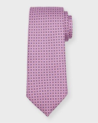 Men's Micro-Printed Silk Tie