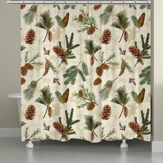 Pinecone Shower Curtain - Multi/pine